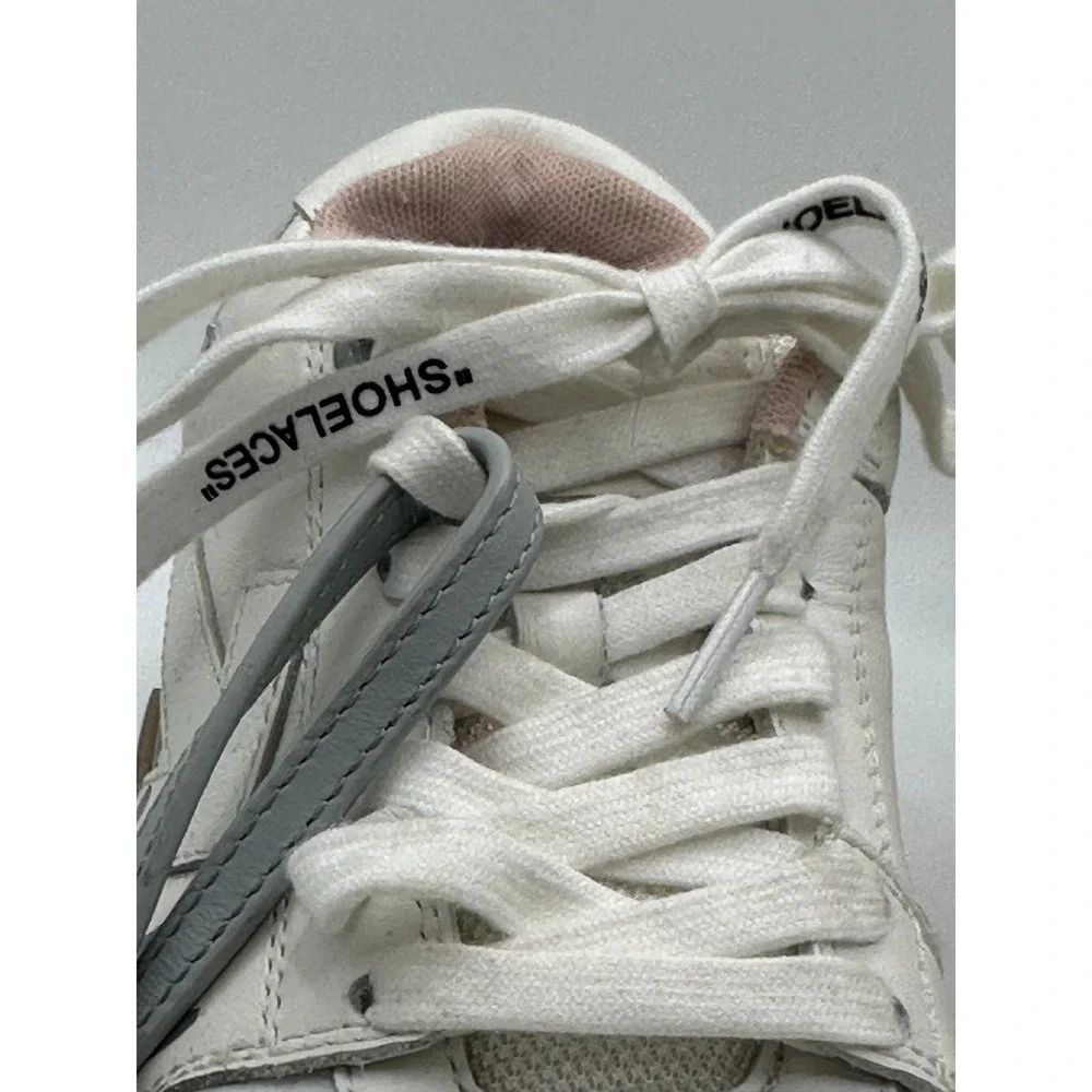 Off-White Kids Out Of Office White‎ Pink For Walking Sneakers Zip Tie Tag
